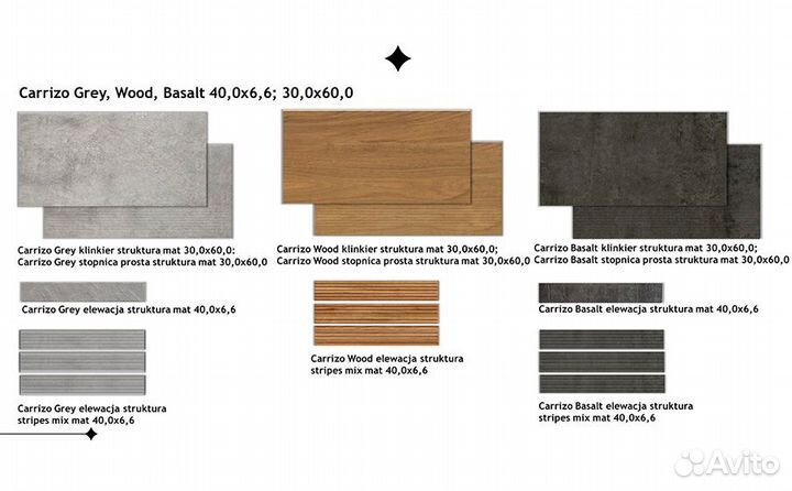 Клинкерная плитка Paradyz Carrizo Basalt dekor, 40