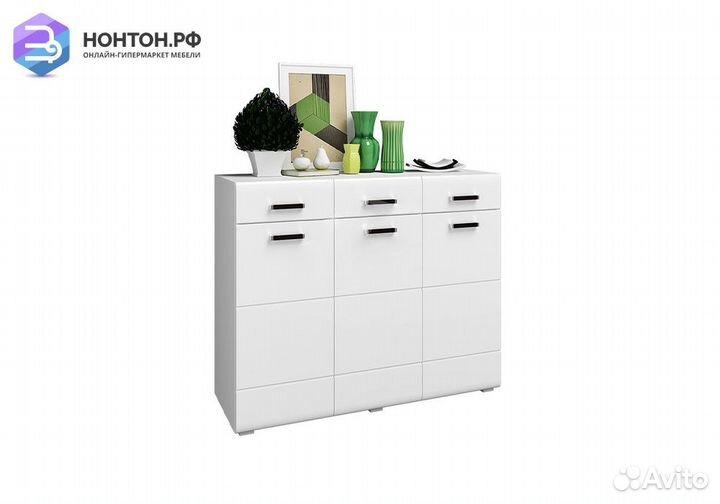 Комод Нэнси New белый глянец