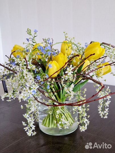 Живые цветы букет