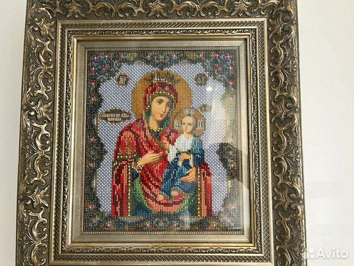 Икона бисером (Иверская)