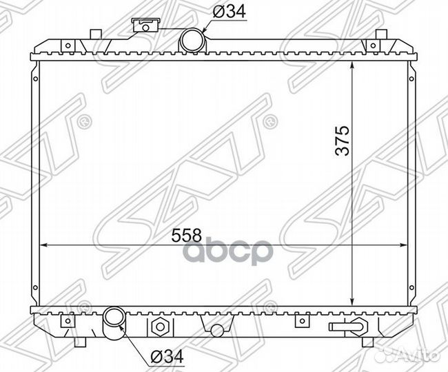 Радиатор Suzuki Swift 03-10 SK0008 Sat