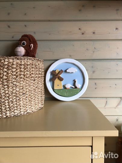 Объемная картина из дерева