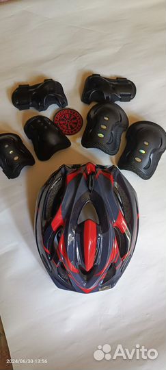 Шлем и полная защита для велосипеда/роликов/ске