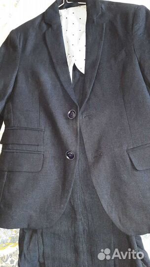 Костюм школьный синий рост 152-158