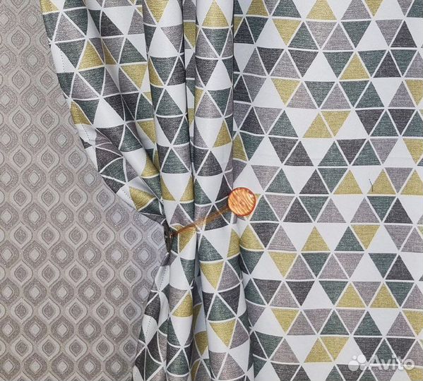 Шторы блэкаут рогожка(комплект 2 шт)