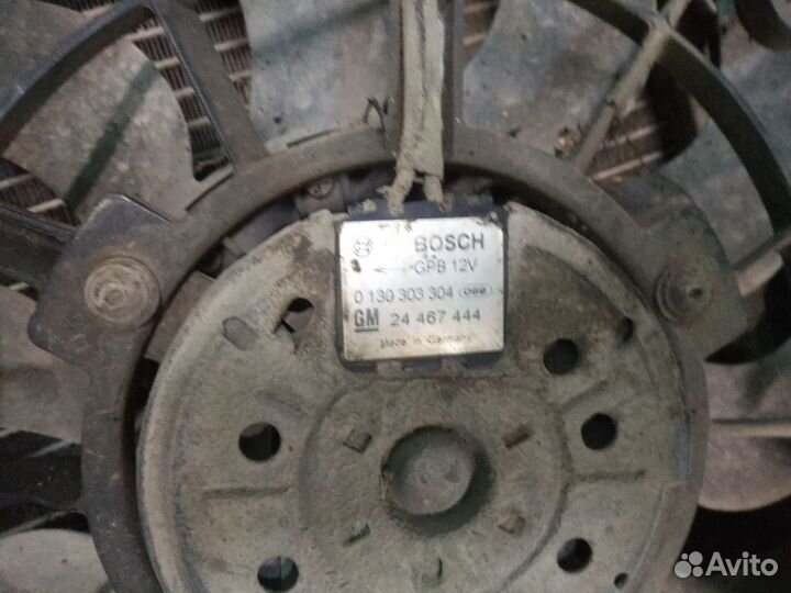 Радиаторы с вентилятором в сборе Опель Зафира