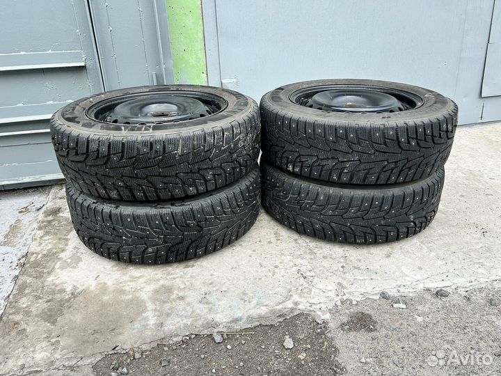 Колеса шины зима шипы р 15 рио, солярис