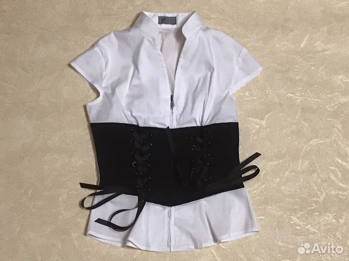 Блузка школьная для девочки р 140 новая