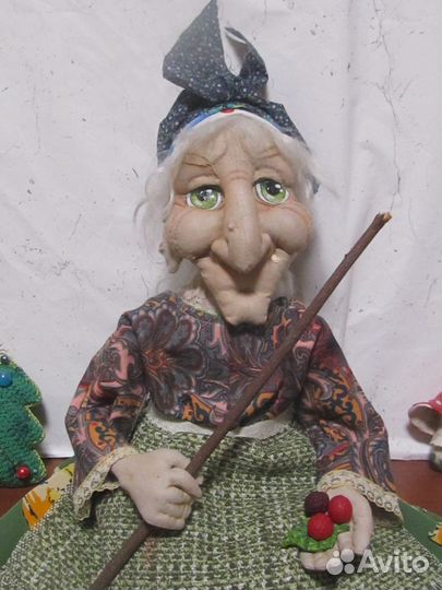 Баба Яга интерьерная кукла
