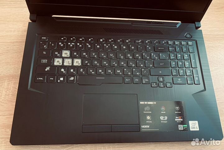 Игровой ноутбук asus TUF gaming F17
