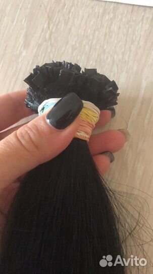 Волосы черные 55 см