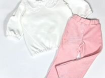 Детские вельветовые брюки клеш для девочки 80-116