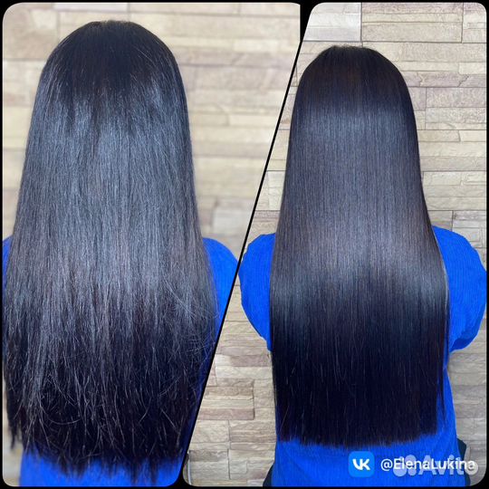 Модель на кератиновое выпрямление волос и ботокс