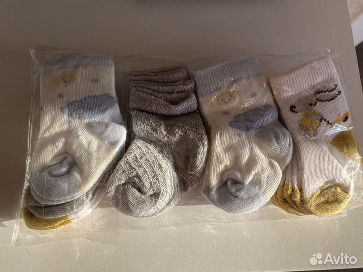 Детские носки 0-6 месяцев