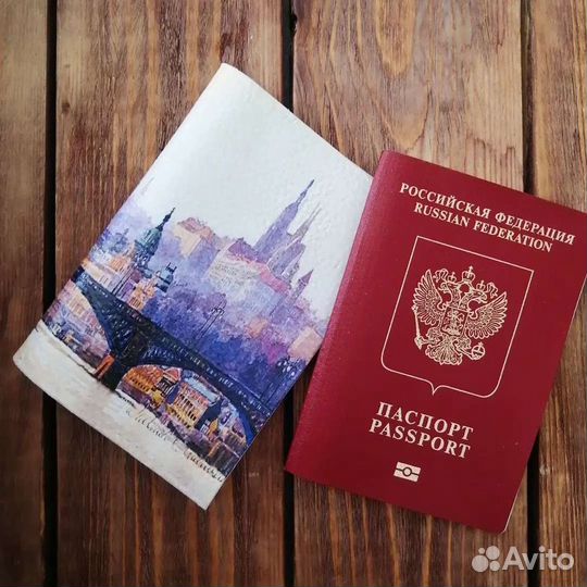 Кожаные обложки для паспорта ручной работы