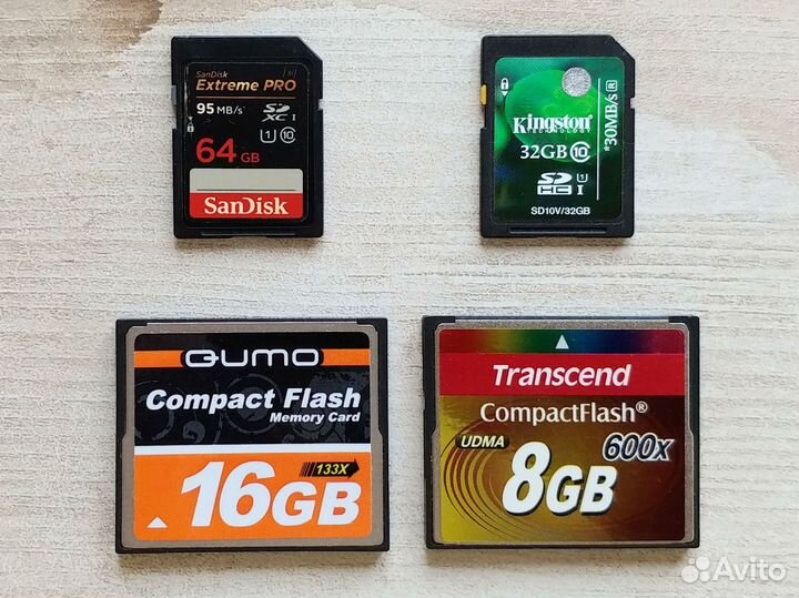 Карта памяти CompactFlash (CF) 8GB/16G и sdhc/sdxc