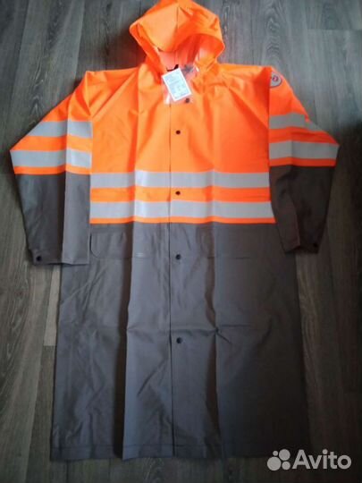 Плащ дождевик сигнальный