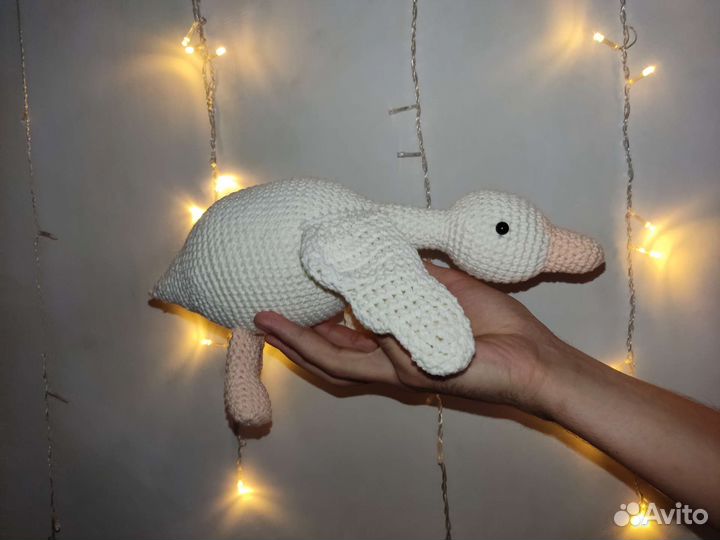 Мягкая игрушка гусенок