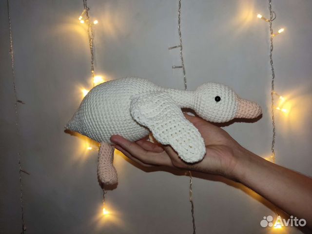 Мягкая игрушка гусенок