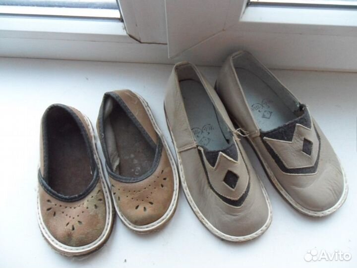 Детская обувь, ботиночки, кожа, винтаж СССР