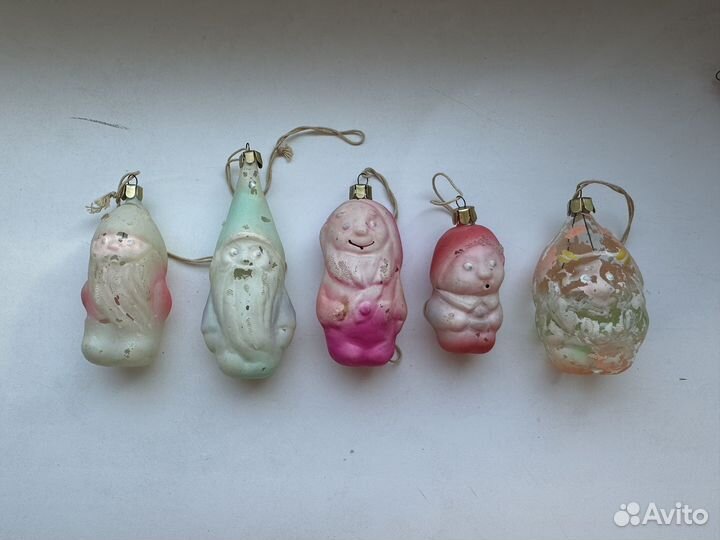 Актюбинские елочные игрушки СССР гномики