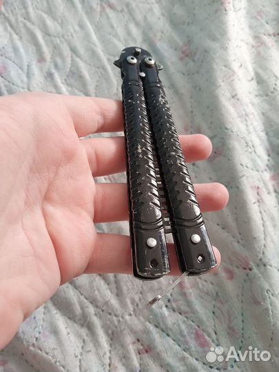 Нож бабочка расческа