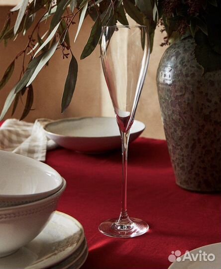 Zara home бокалы из кристаллина для шампанского