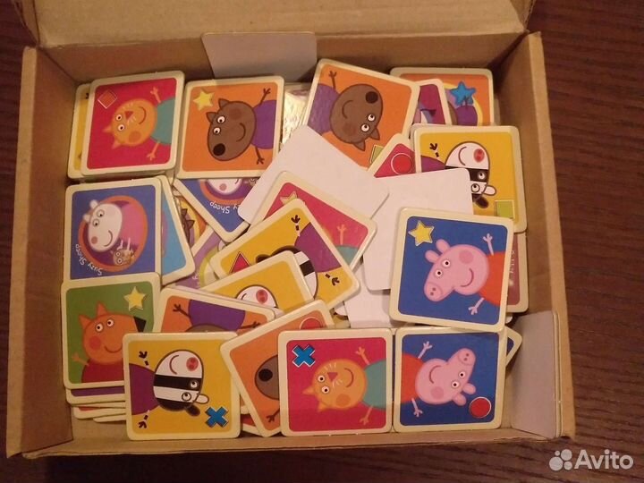 Игра карточки лото Peppa pig свинка пэппа