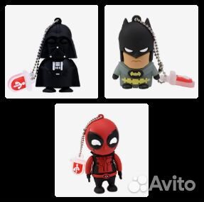 Usb флешка 64-128 gb (Batman, Darth Maul)