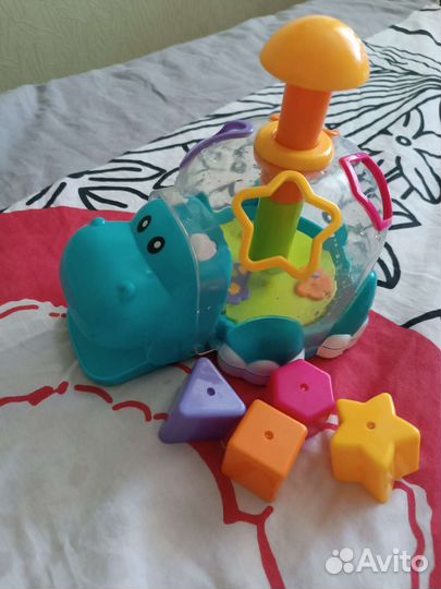 Игрушка юла бегемот