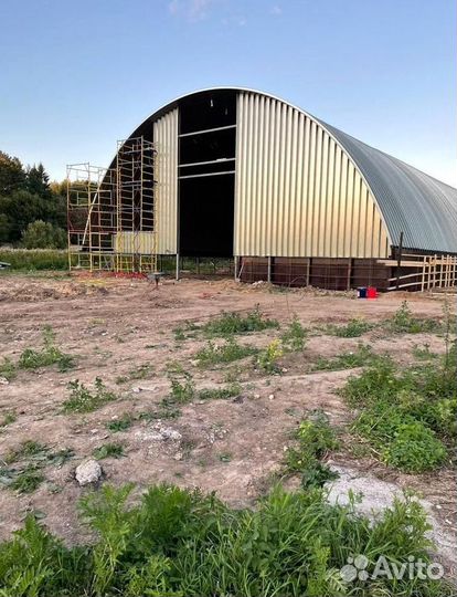 Ангар каркасный