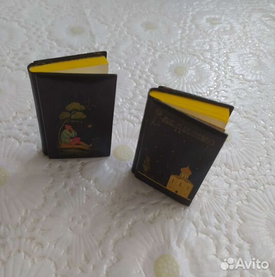 Мини блокноты лаковая миниатюра Палех времён СССР