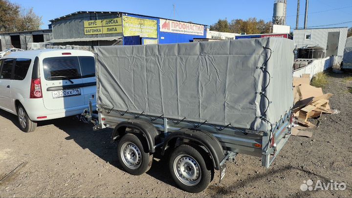 Прицеп двухосный мзса, кузов 2,46х1,23м. Доставка