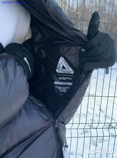 Пуховик Palace black с балаклавой (Арт.13172)