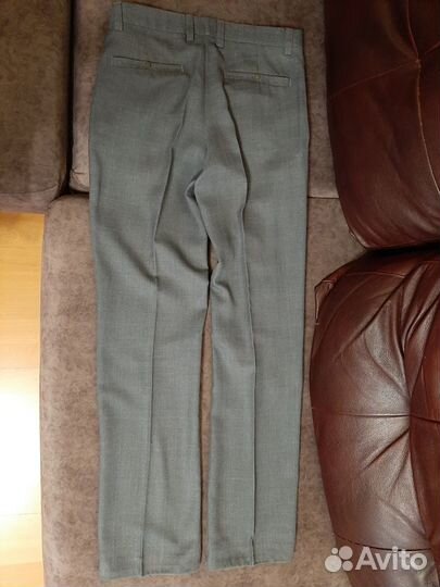 Мужские классические брюки, размер 44, цвет серый