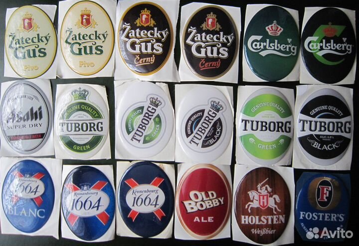 Наклейки, керамика, пластик на пивные медальоны