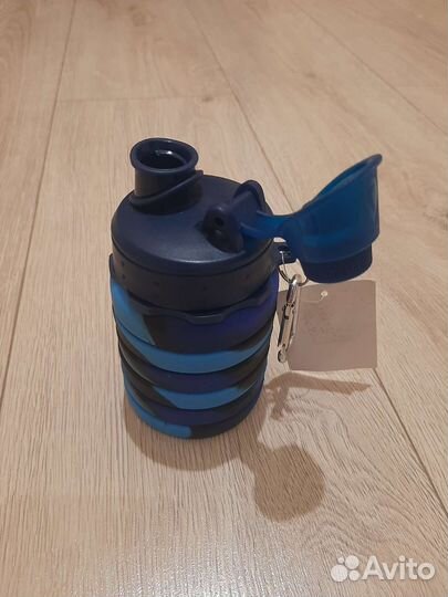 Бутылка для воды складная силиконовая