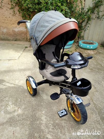 Велосипед с родительской ручкой