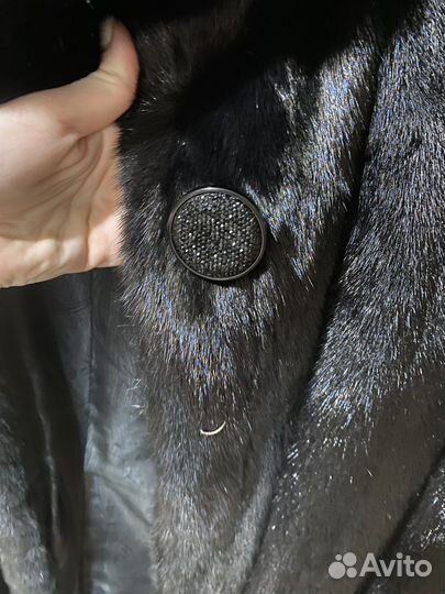 Шуба норковая с капюшоном 44 46
