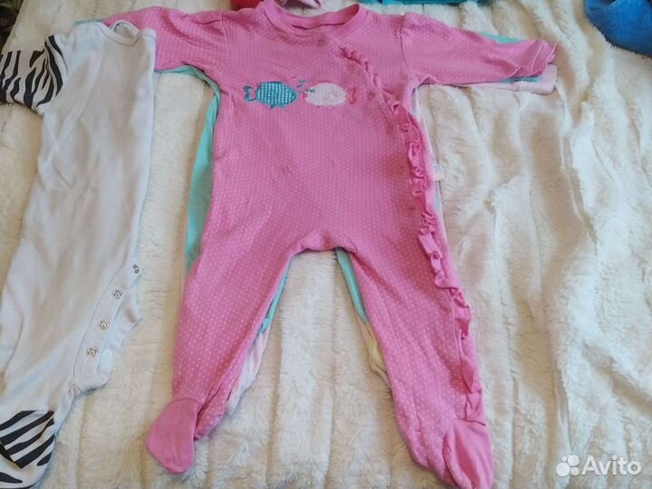 Комбинезон хлопок слип, боди 62