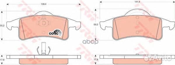 GDB4127 Колодки тормозные jeep cherokee 88-01/G
