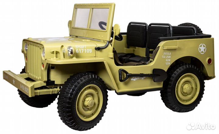 Детский электромобиль Jeep Willys 4WD YKE 4137