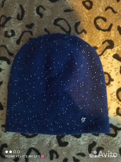 Шапка женская бини вязаная (без отворота)