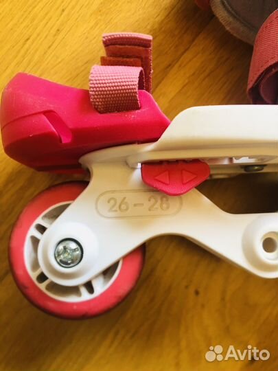 Ролики для девочки трехколесные раздвижные