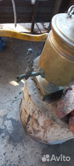 Самовар на дровах старинный