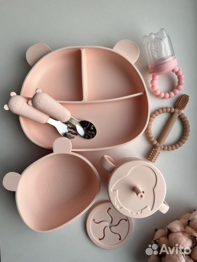 Детская посуда для кормления силиконовая