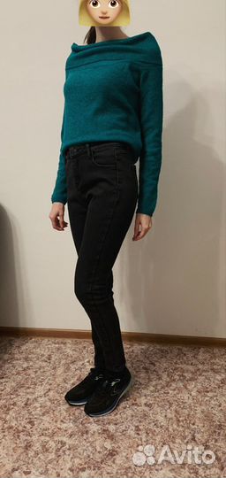 Джинсы утепленные и кофта