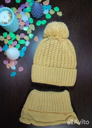 Шапка и снуд новые 52 54 см
