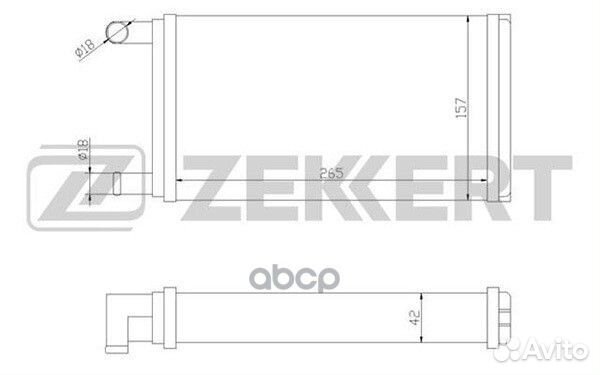Радиатор отопителя MB G-Class (W460-W463) 79- T1