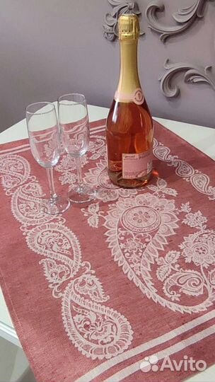 Кухонные полотенца полулен жаккард новые